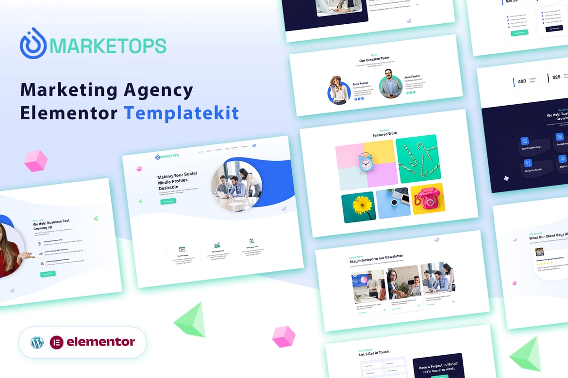 Marketops - Marketing Elementor Template Kit