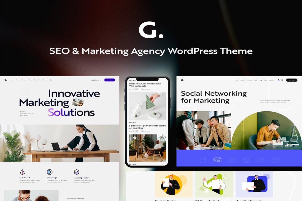 Granola - Creative Agency & Marketing WordPress Theme