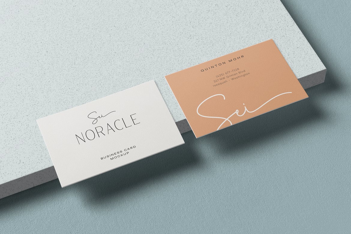 Beautiful Business Card Mockup