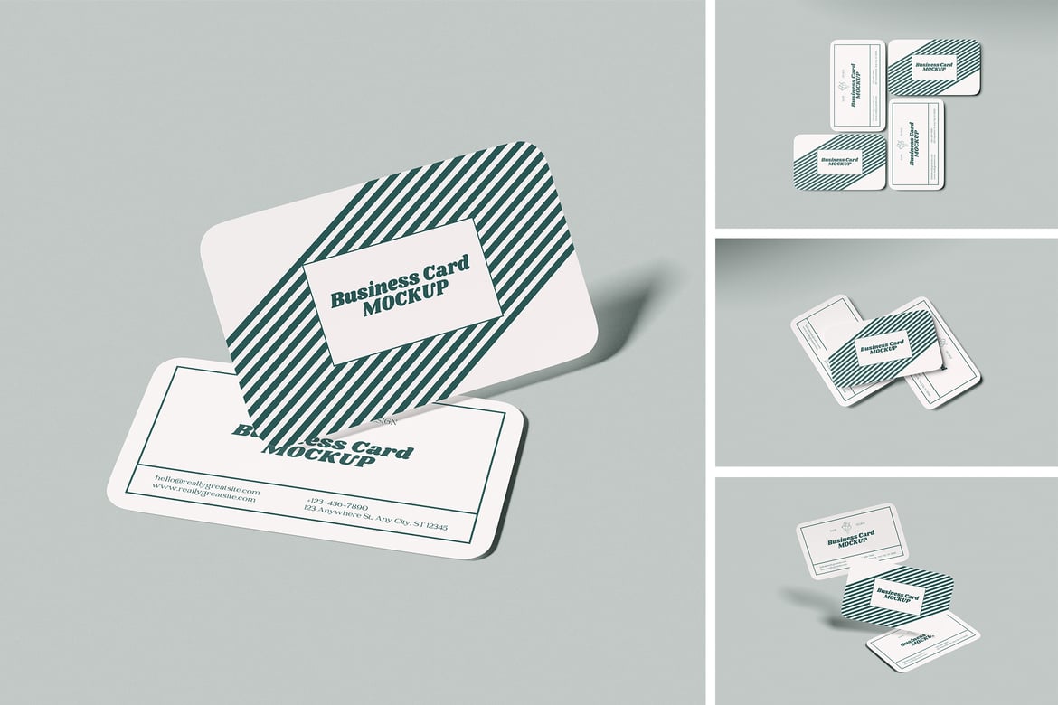 High-Resolution Business Card Mockup