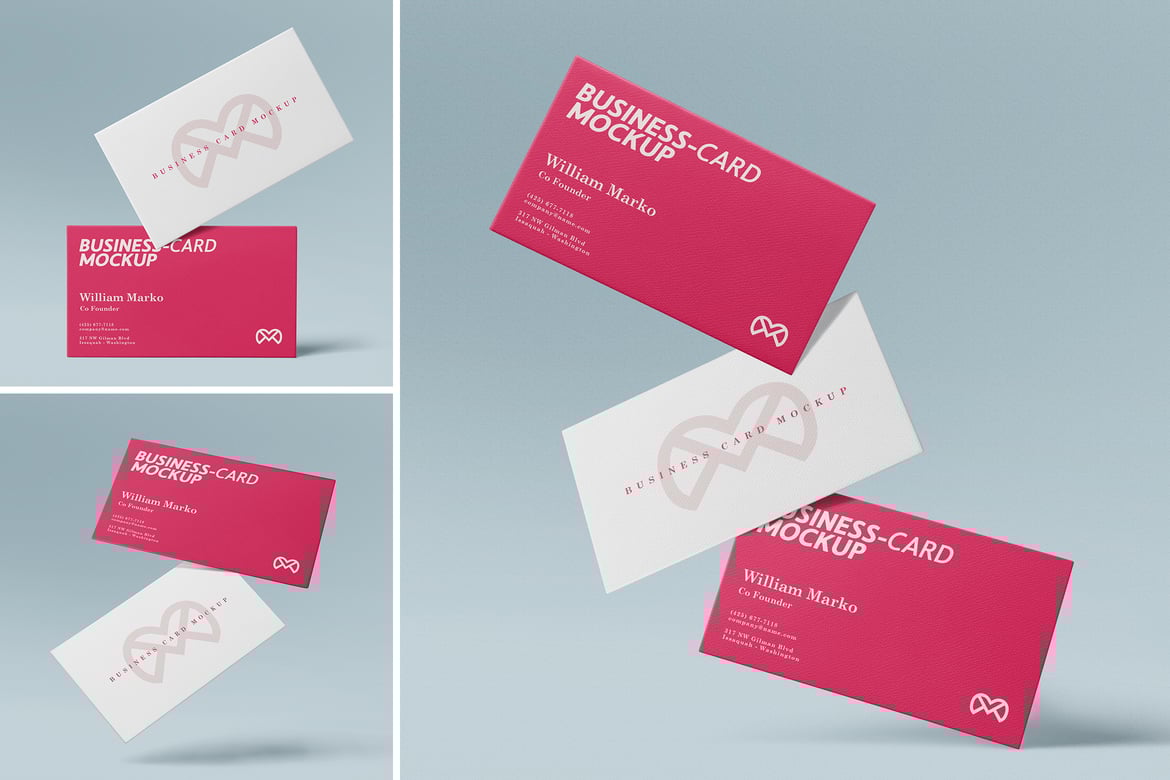 Photorealistic Business Card Mockup