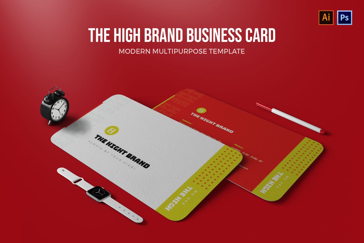 The High Brand - Minimalist Business Card Template