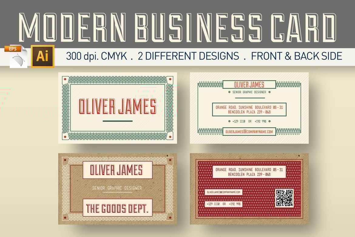 Clean Modern Business Card Template
