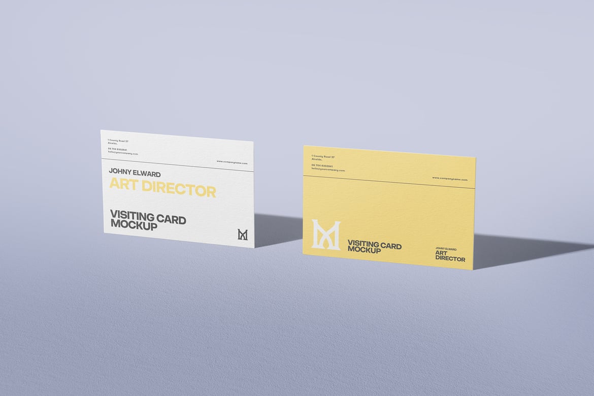 Vibrant Business Card Mockup Template