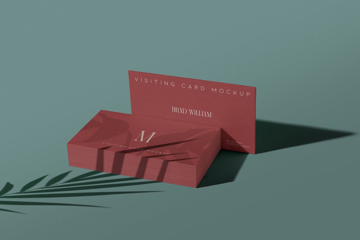 Colorful Modern Business Card Mockup