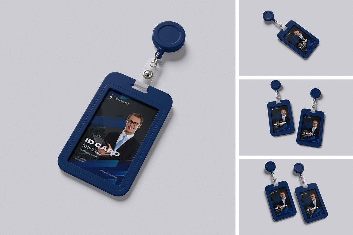 Modern ID Card Mockup