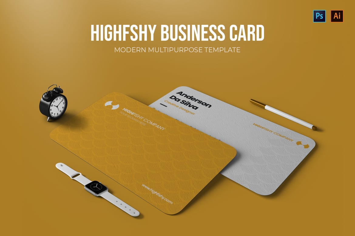Highfishy - Modern Corporate Business Card