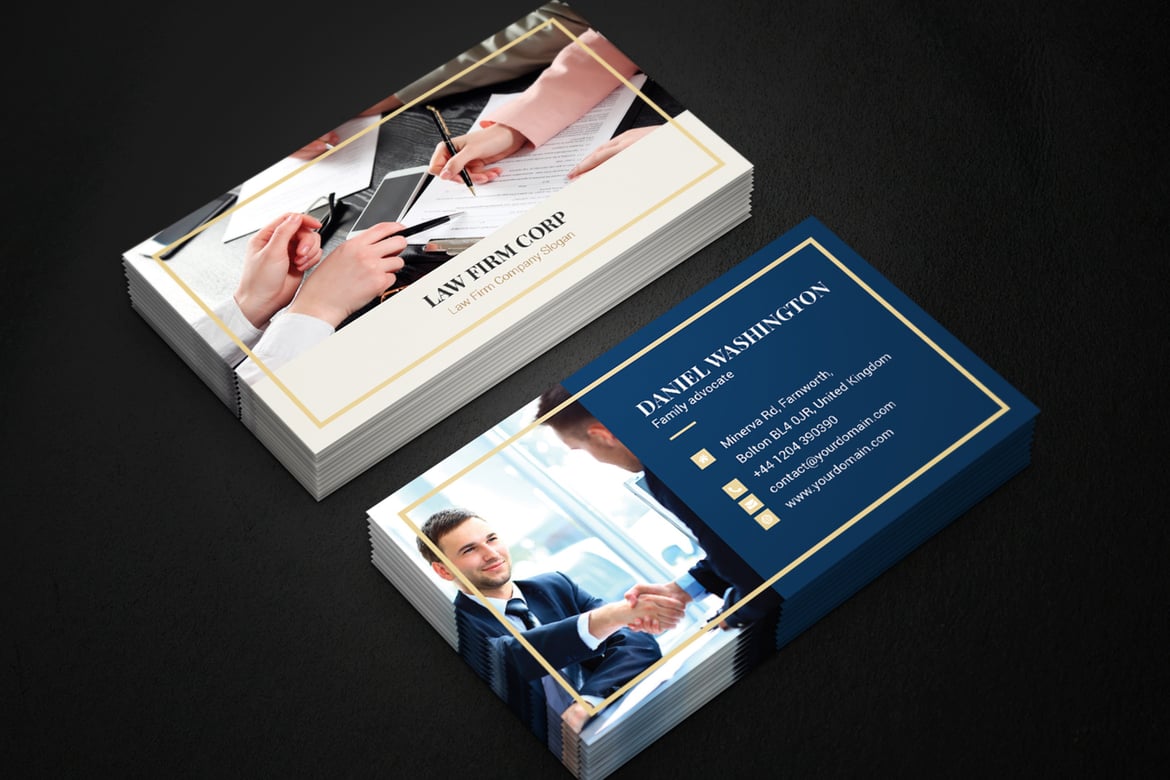 Elegant Law Firm Business Card