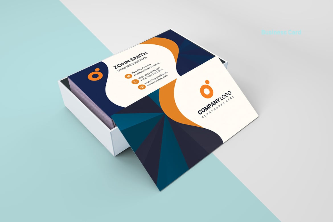 Vertical Corporate Business Card V.3