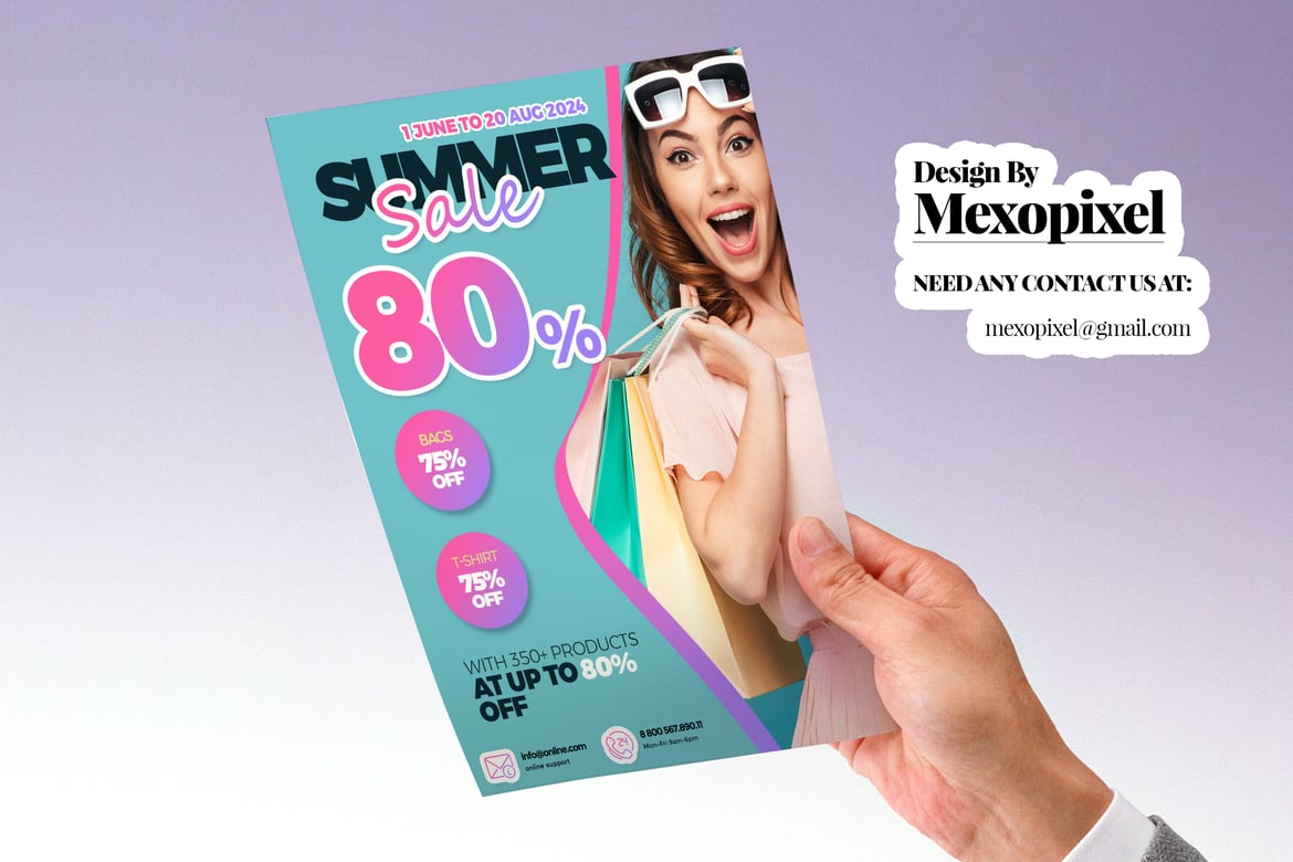 High-Quality Discount Flyer PSD Template