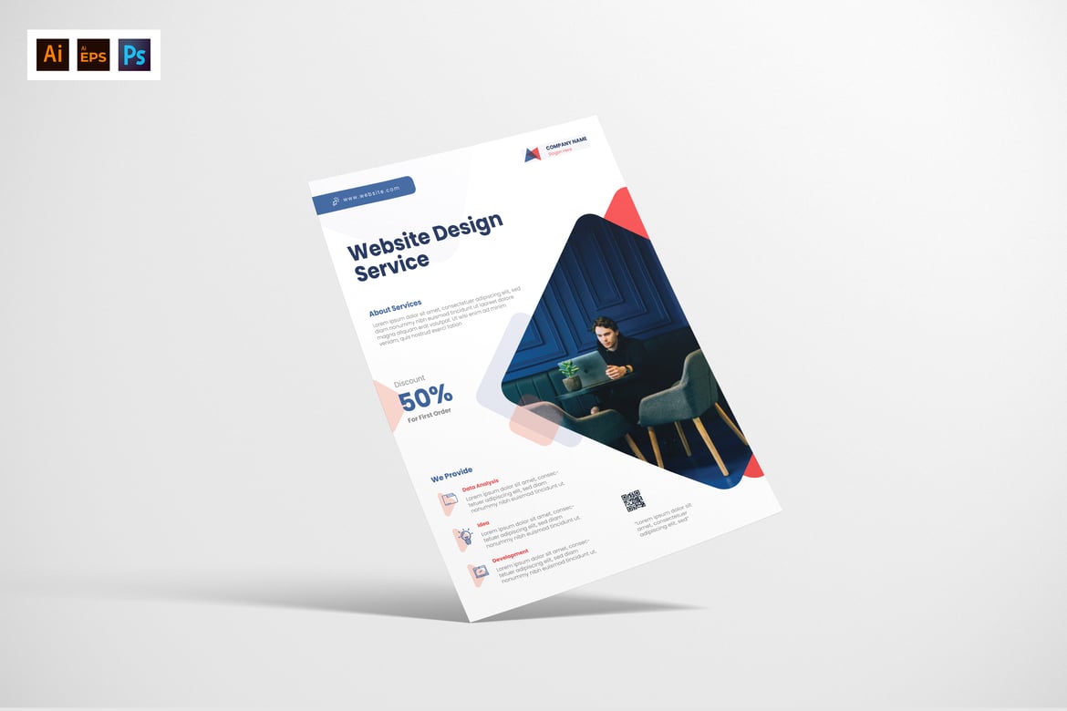 Website & Digital Service Flyer Template
