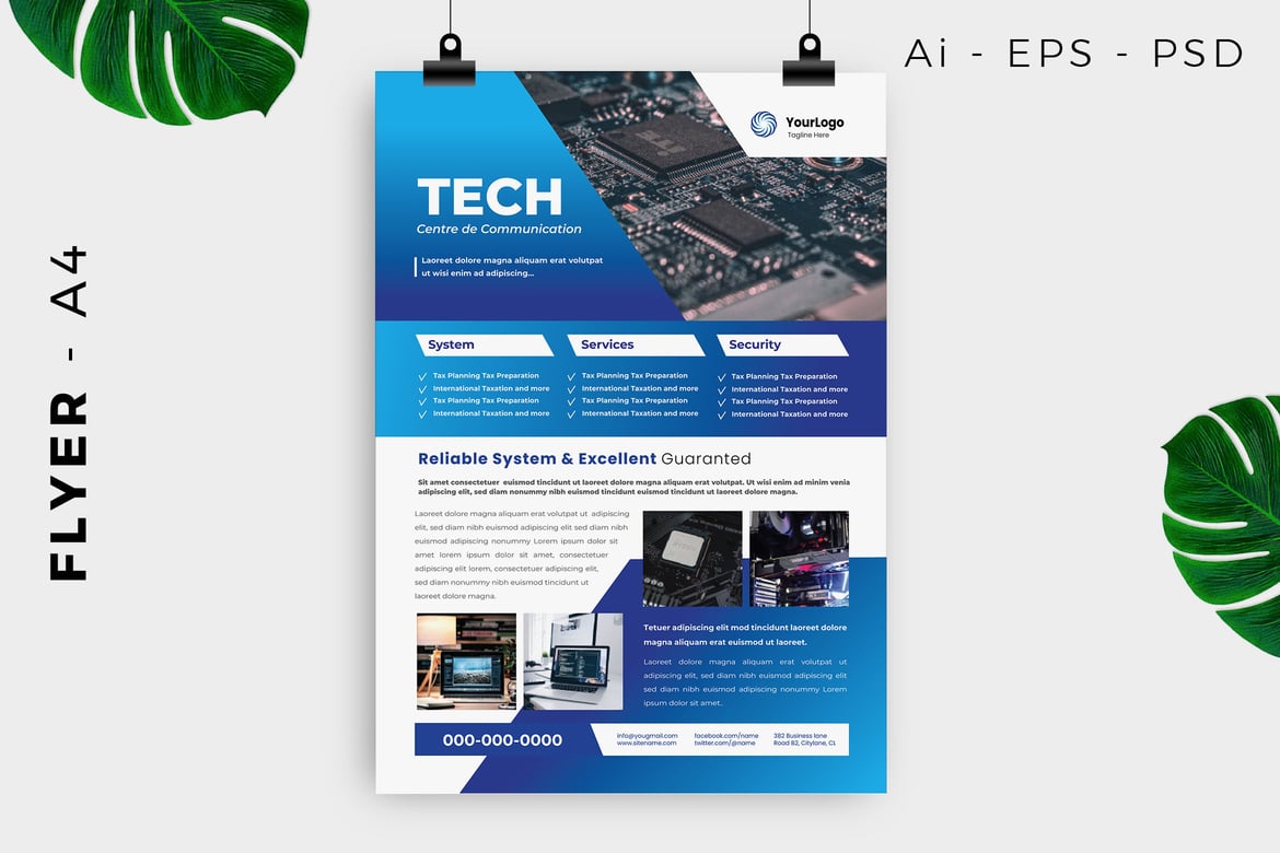 Technology & Communication Flyer Template