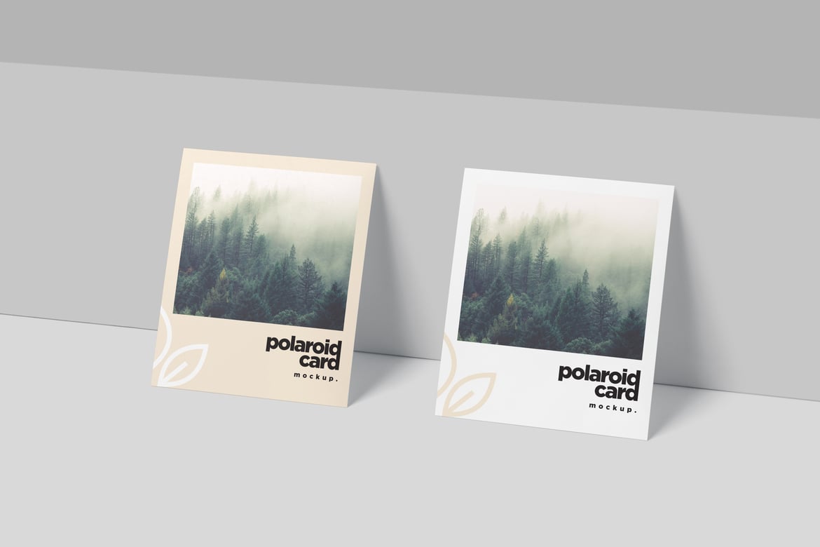 Nostalgic Polaroid Photo Mockup Set