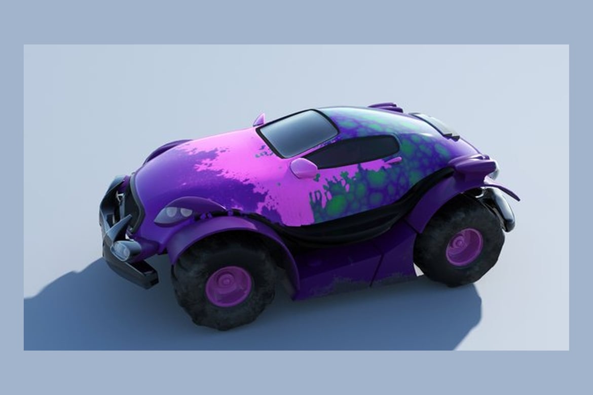Game-Ready Stylized Monster Truck