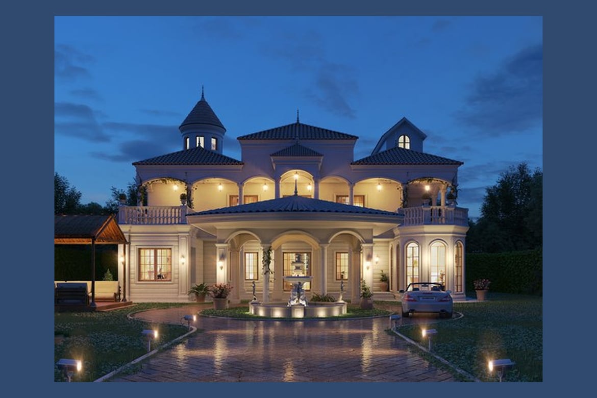 Elegant Colonial Villa with Fountain