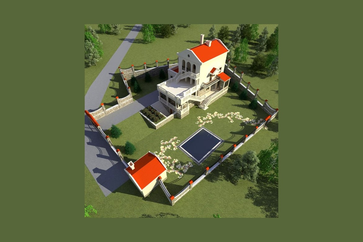 Aerial View of Residential Complex