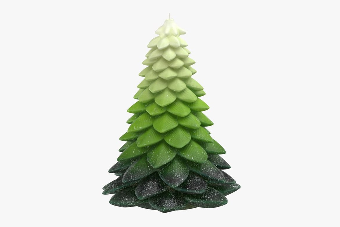 Small Ombre Tree Candle