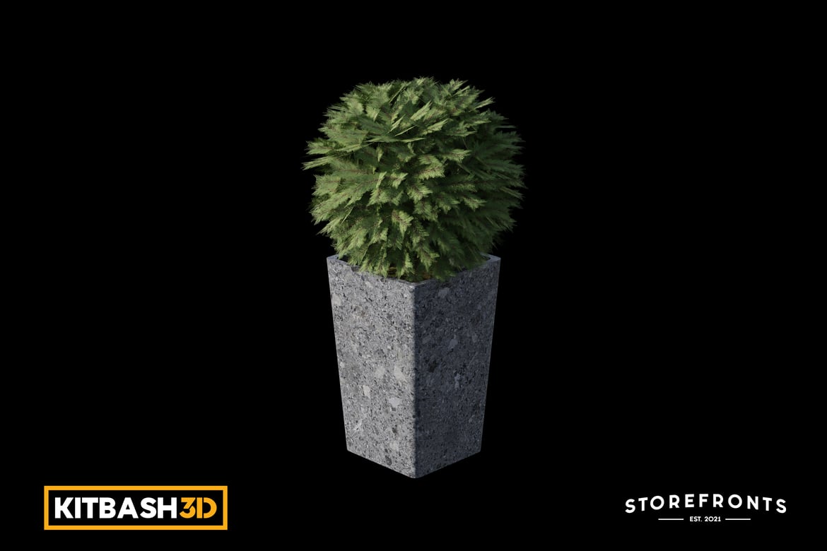 Kitbash Potted Shrub