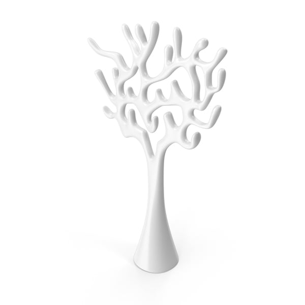 Modern Metallic Tree Sculpture