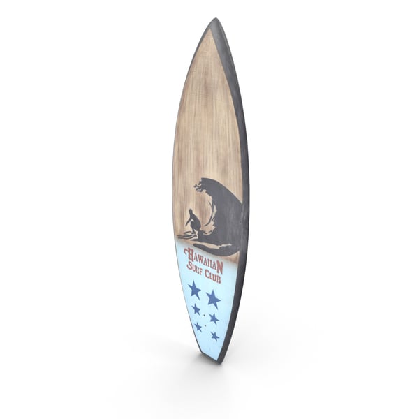 Realistic Surfboard 3D Model