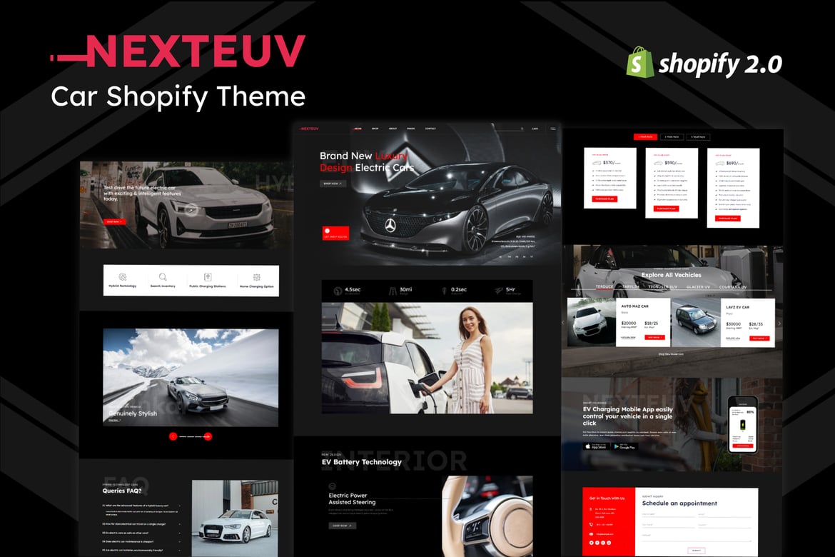 NextEUV - EV Shop Single Product Shopify Theme