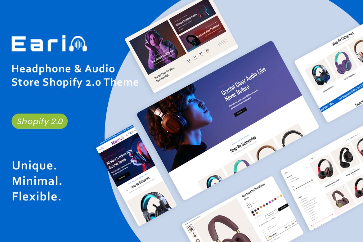 Earin - Headphone & Audio Store Shopify 2.0 Theme