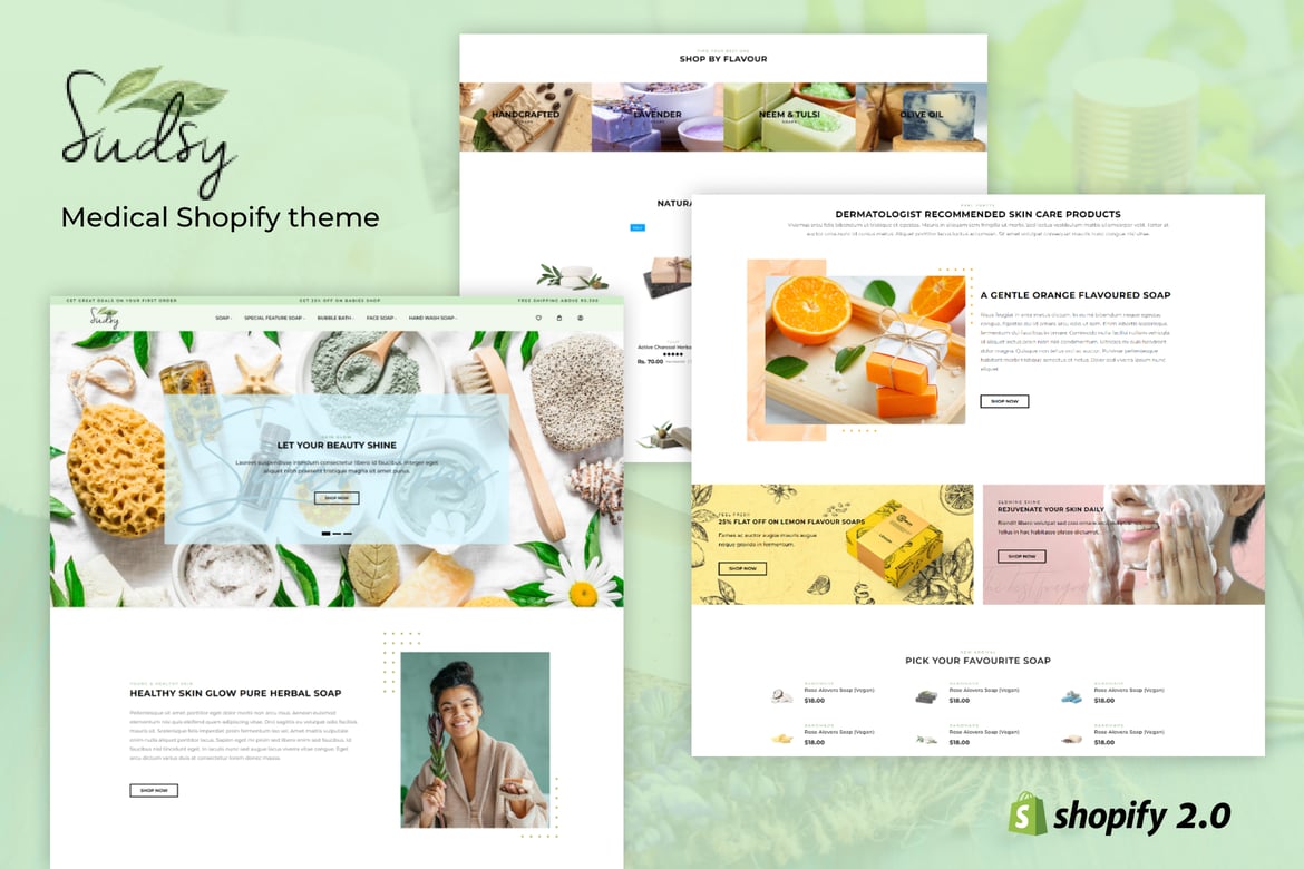 Sudsy - Handmade Soap Shopify Theme