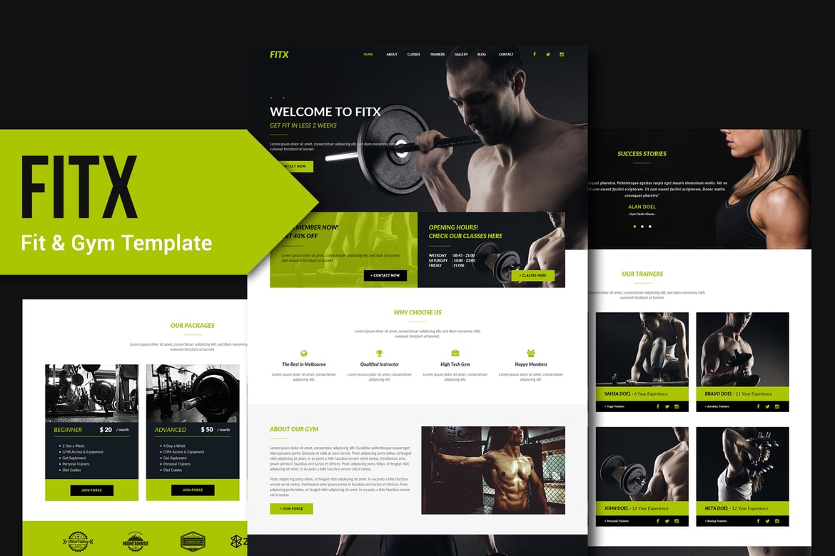 FitX - Fitness & Gym Muse Template