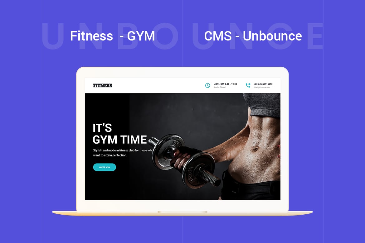 Fitness Gym Unbounce Template