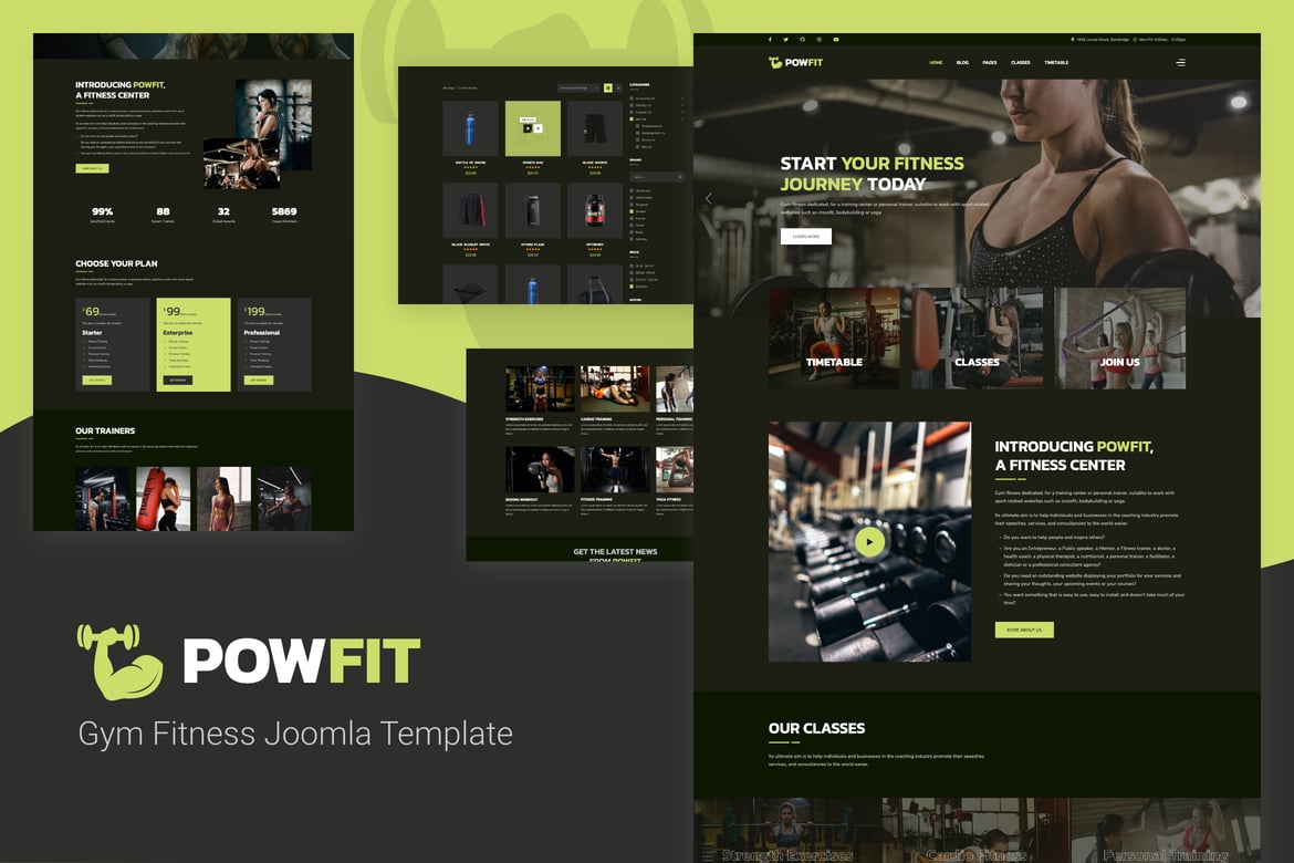 Powfit - Gym & Fitness Joomla Template