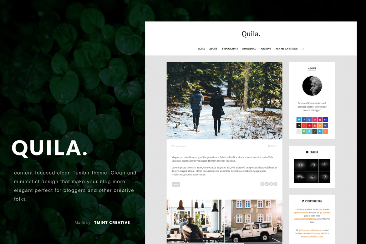 Quila - Tumblr Theme