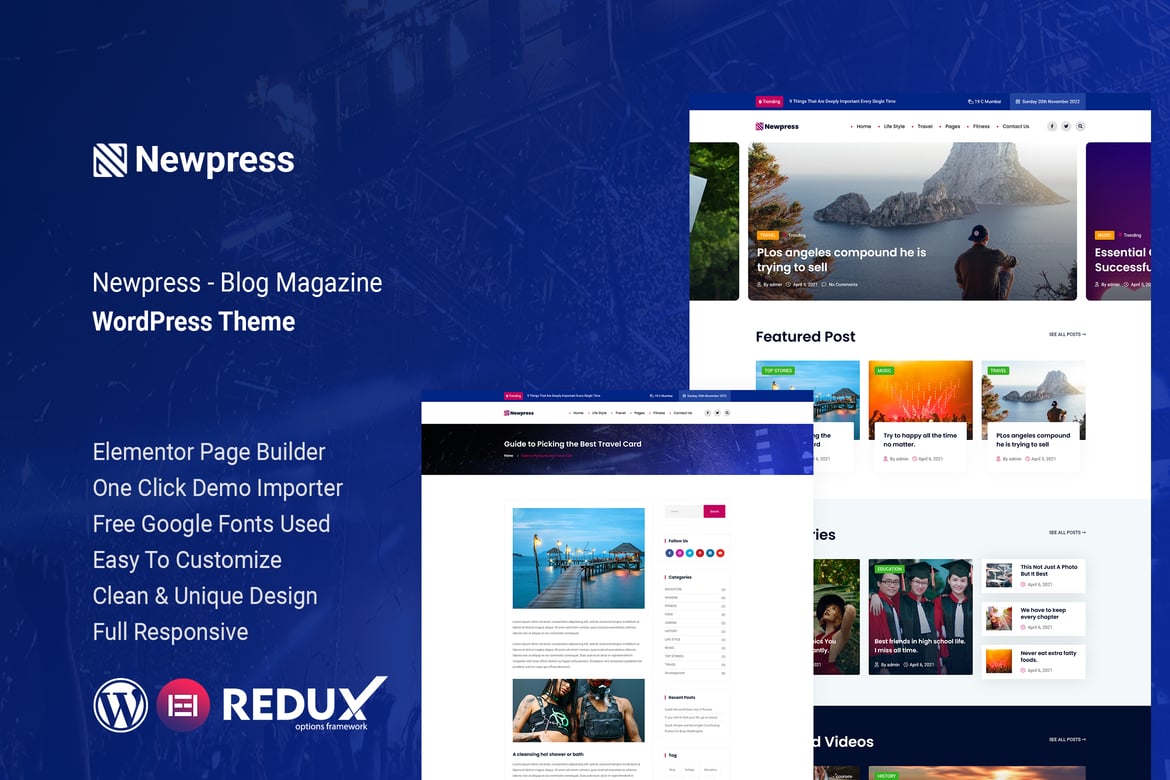 Newpress - Blog & Magazine WordPress Theme