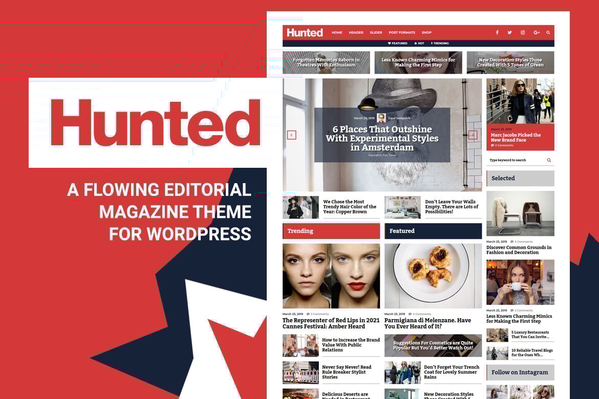 Hunted - Editorial Magazine & Blog Theme