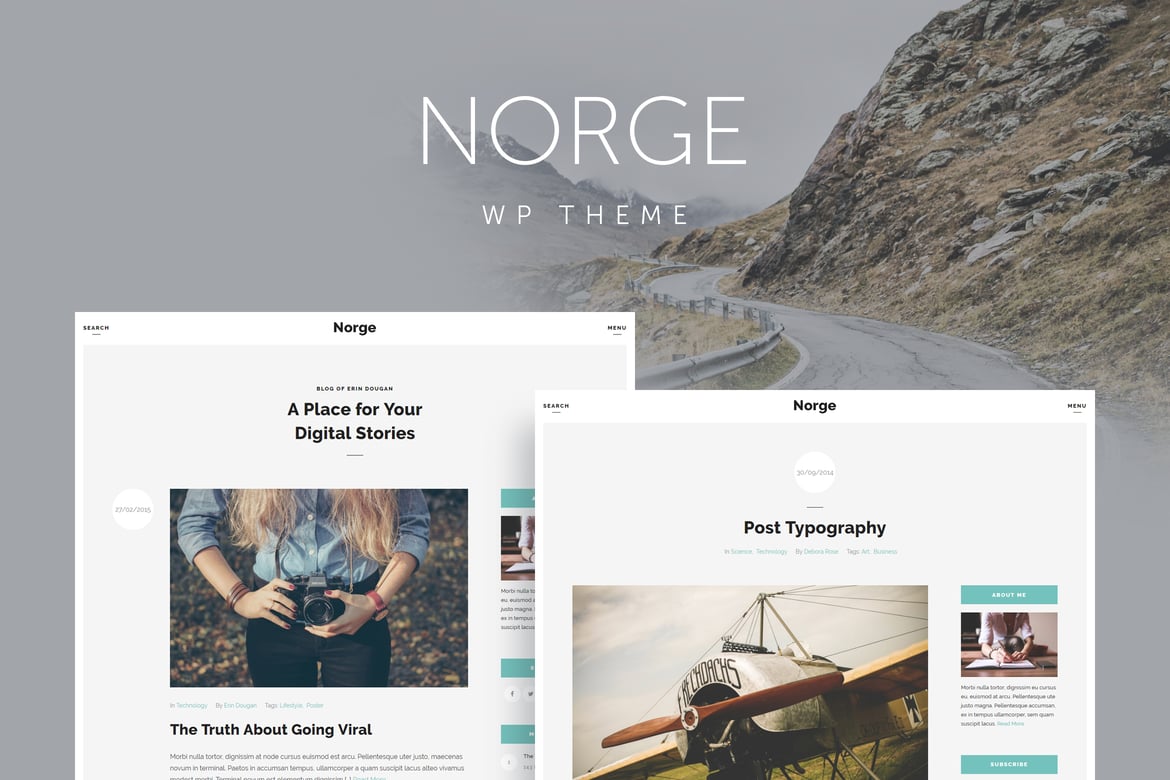 Norge - Responsive Blog WordPress Theme