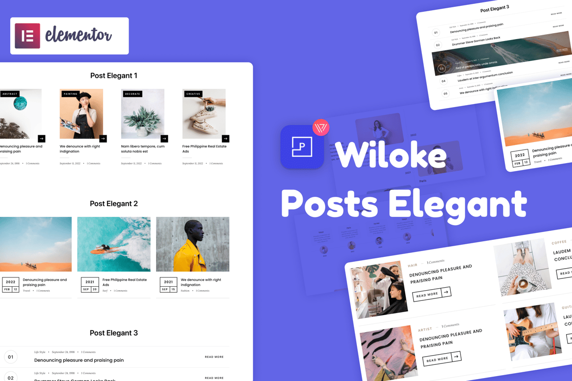 Wiloke - Blog Post Elegant for Elementor