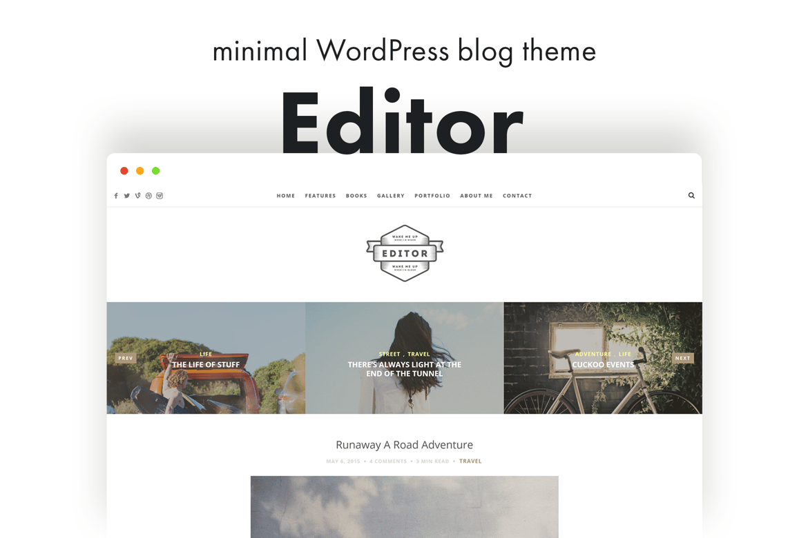 Editor - A WordPress Blog Theme for Bloggers