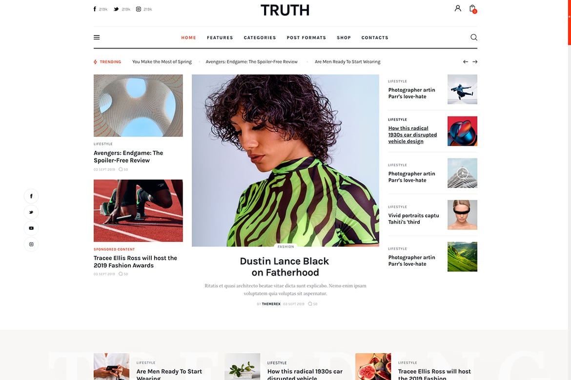 Truth - A Minimalist WordPress Blog Theme