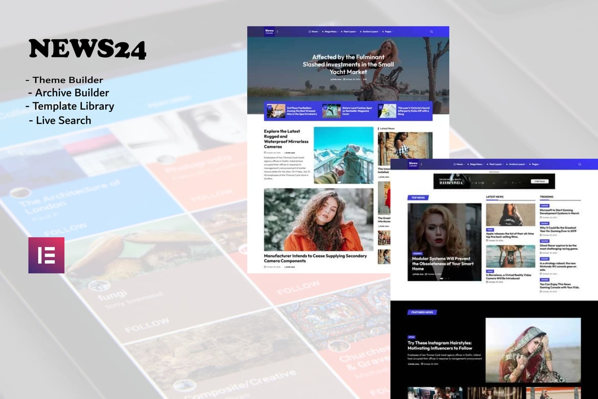 News24 - Elementor Blog & Magazine