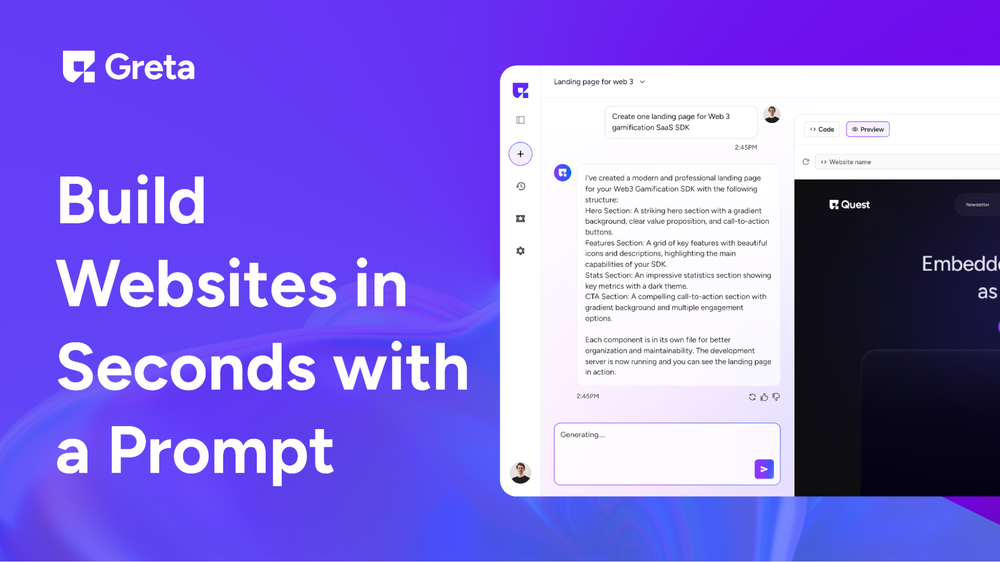 Build apps with prompts