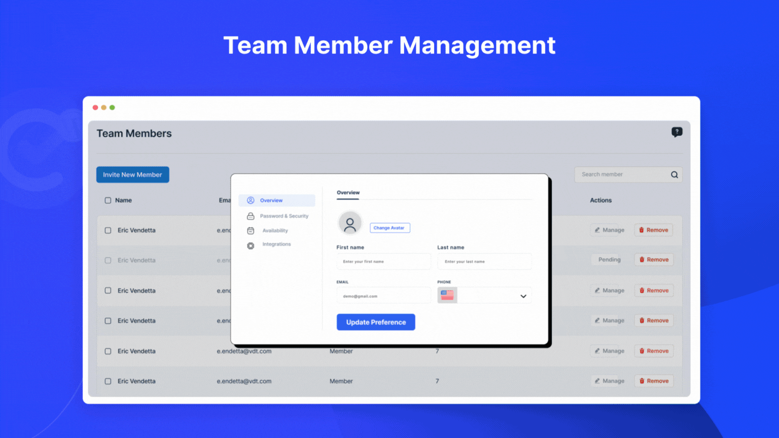 Team management