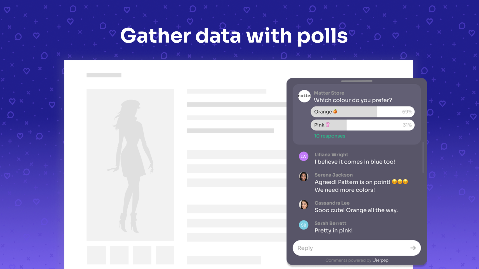 Gather data with polls