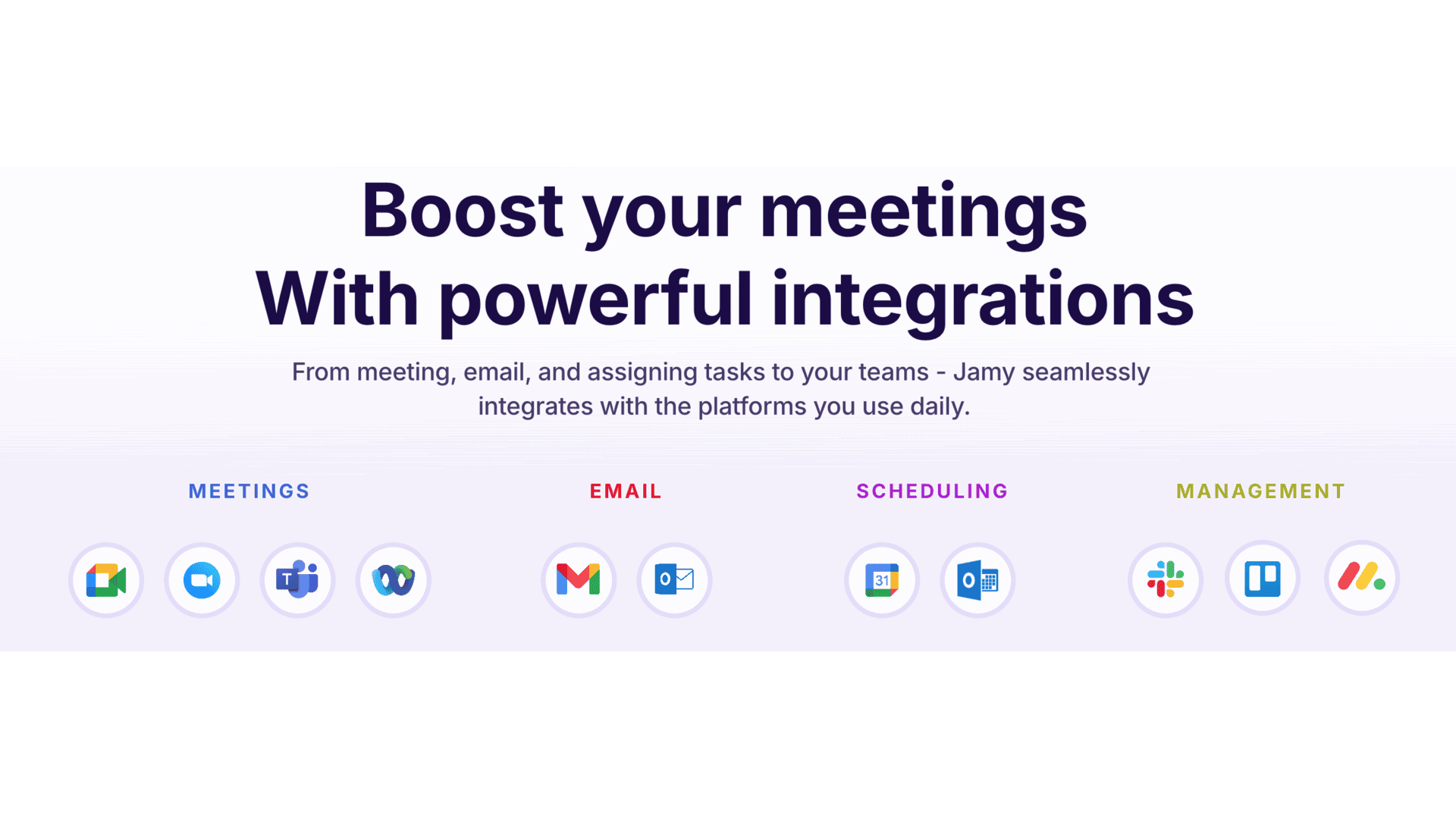 Native integrations