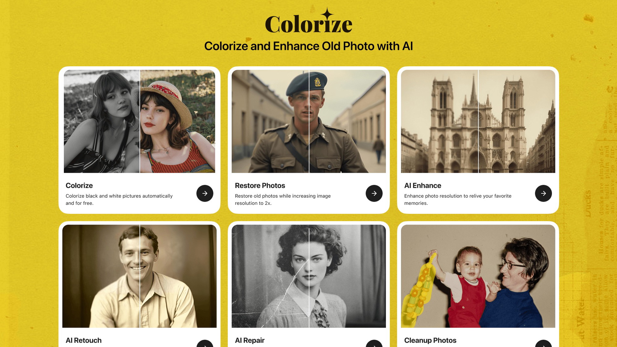 ImageColorizer - Colorize B&W photos and restore old pictures
