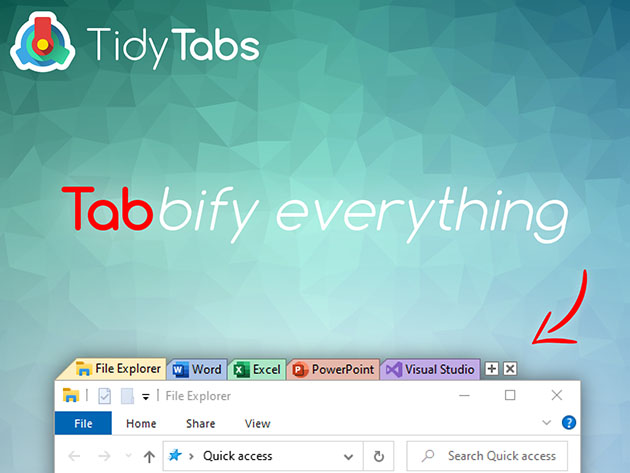 TidyTabs Windows Manager: Professional Lifetime License
